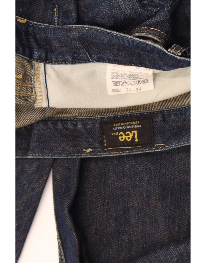 Lee Mens Denver Bootcut Jeans W36 L34 Azul Algodão