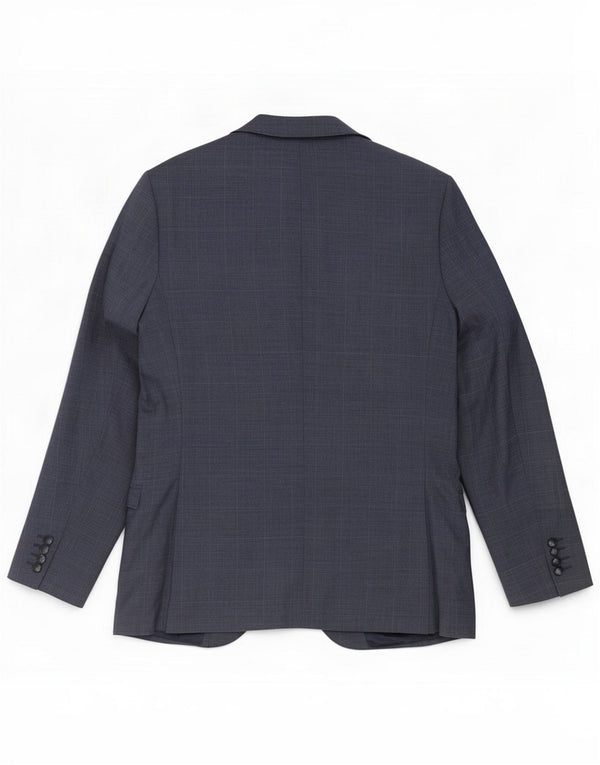 Marks & Spencer Mens Slim Fit 1 Button Blazer Jacket UK 40 Large Blue Check