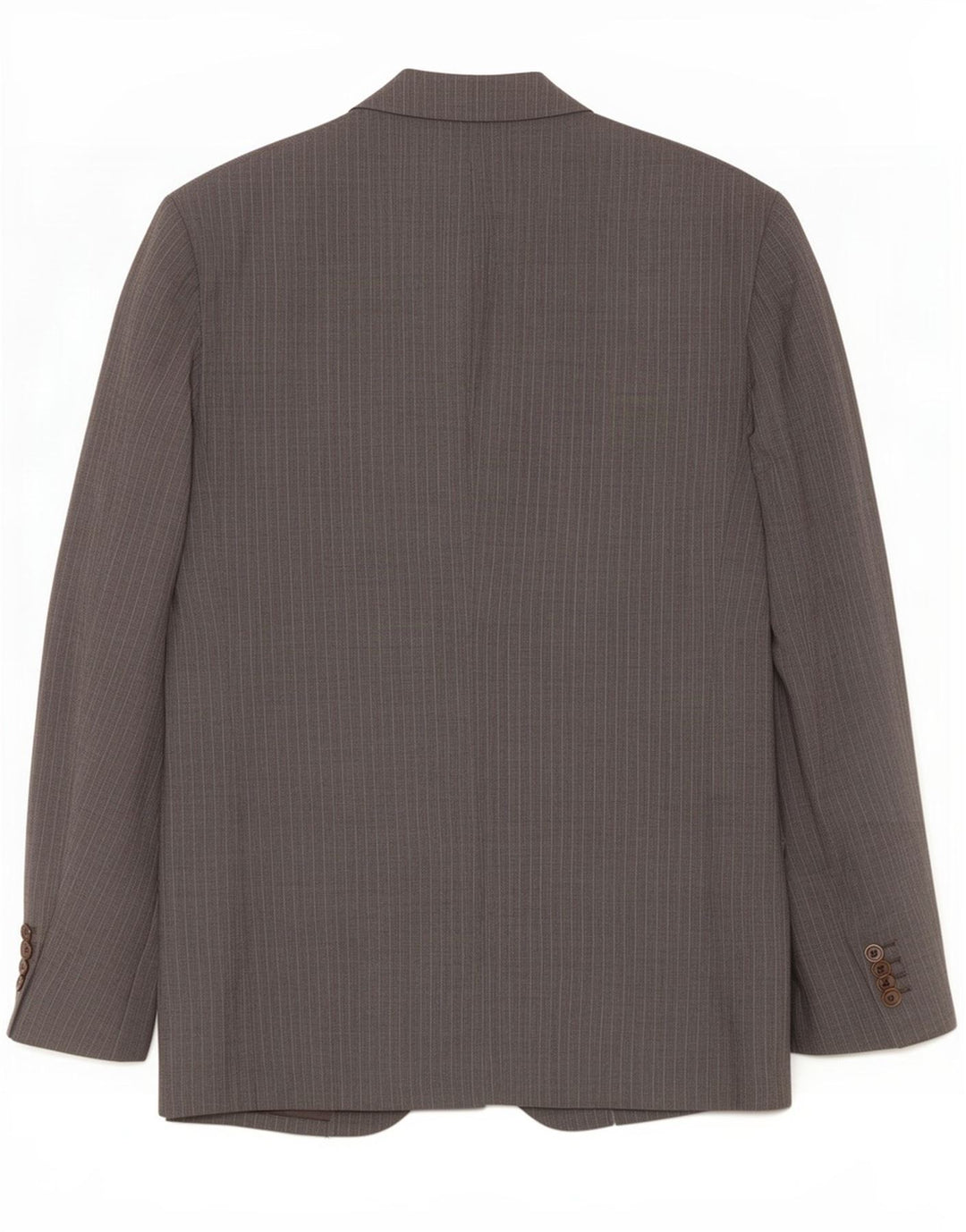 Jaqueta blazer masculina Massimo Dutti com 2 botões EU 58 2XL cinza risca de giz lã
