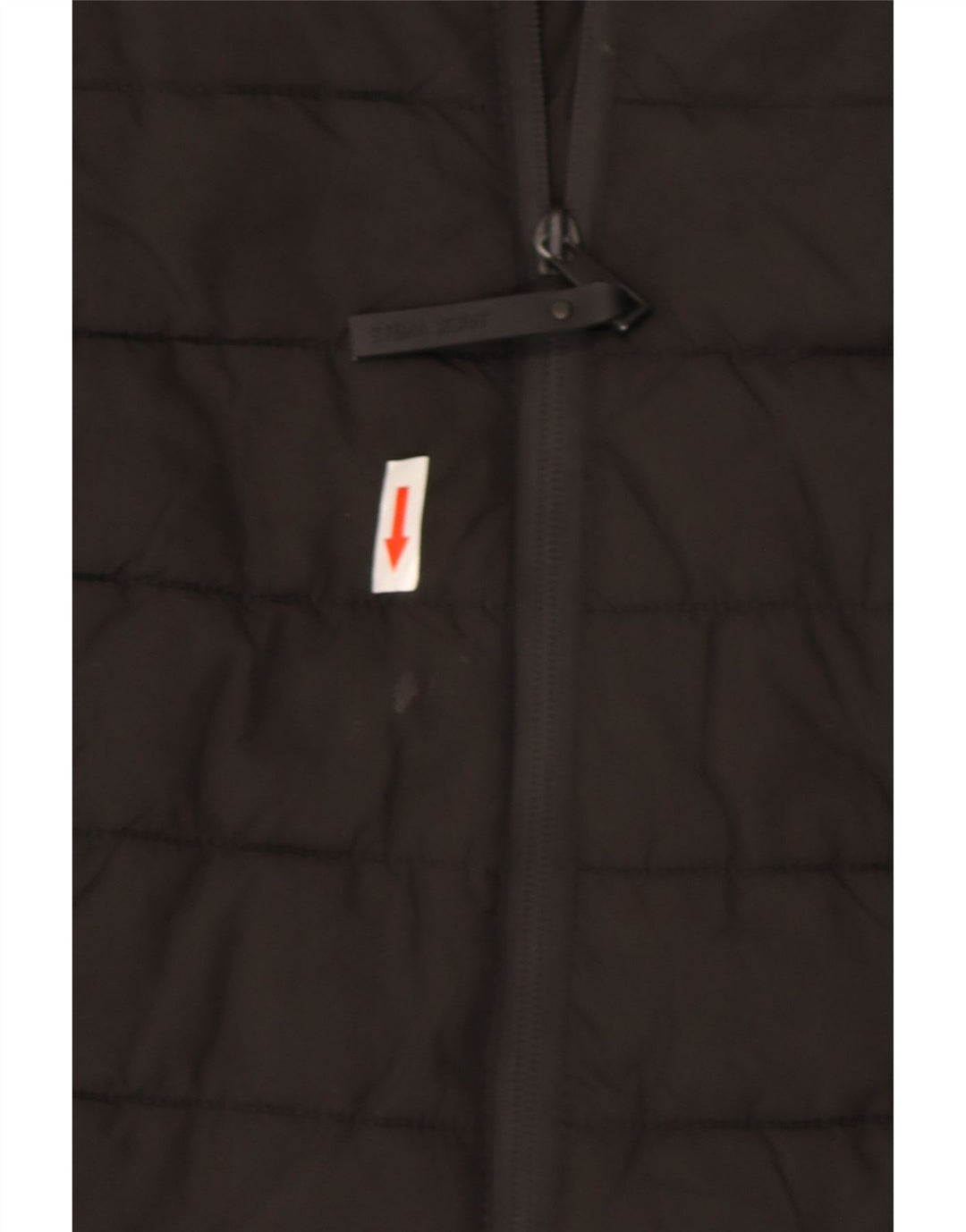 Colete acolchoado feminino Jack Wills UK 10 pequeno poliéster preto