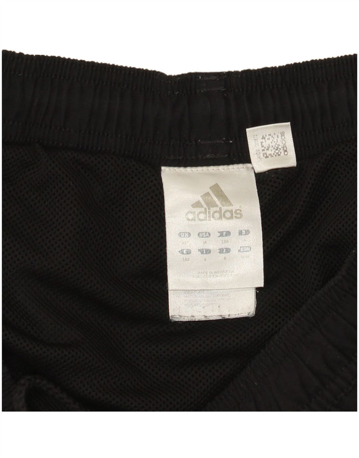 Shorts esportivos masculinos Adidas médio preto colorblock poliéster