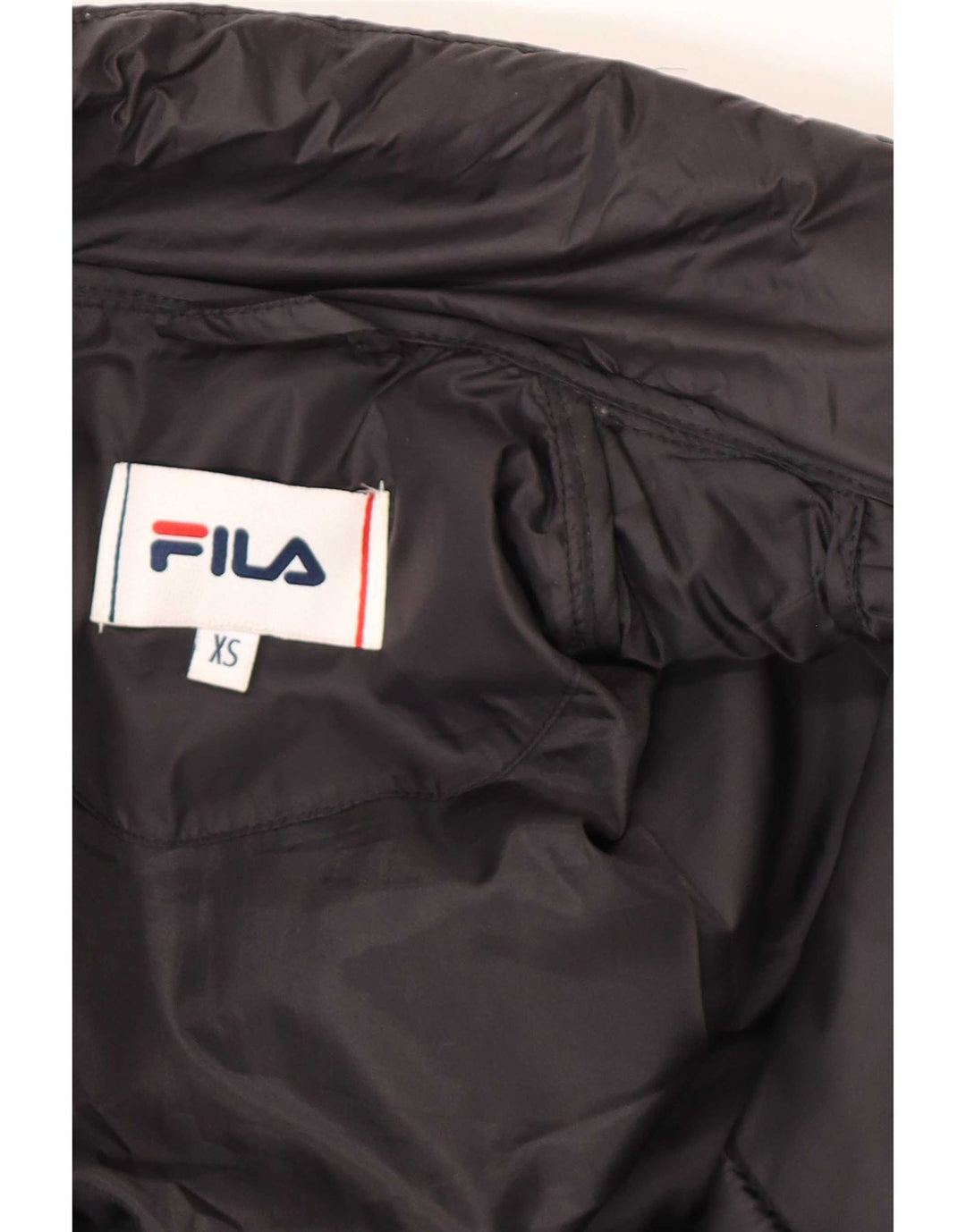 Jaqueta acolchoada masculina Fila UK 34 XS poliamida preta