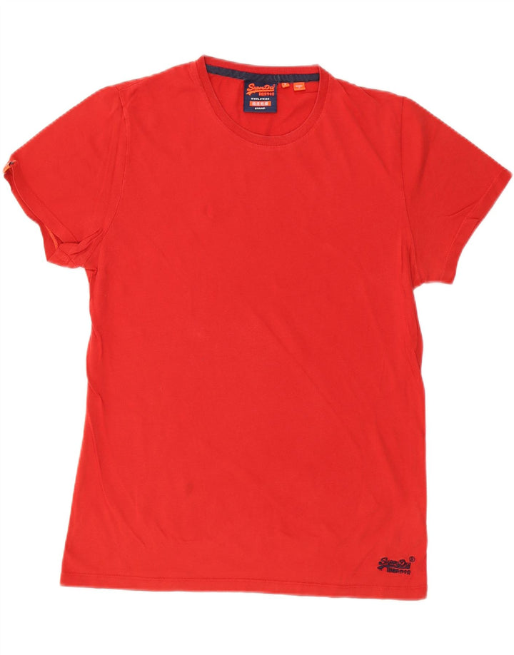 SUPERDRY Mens T-Shirt Top XL Red Cotton
