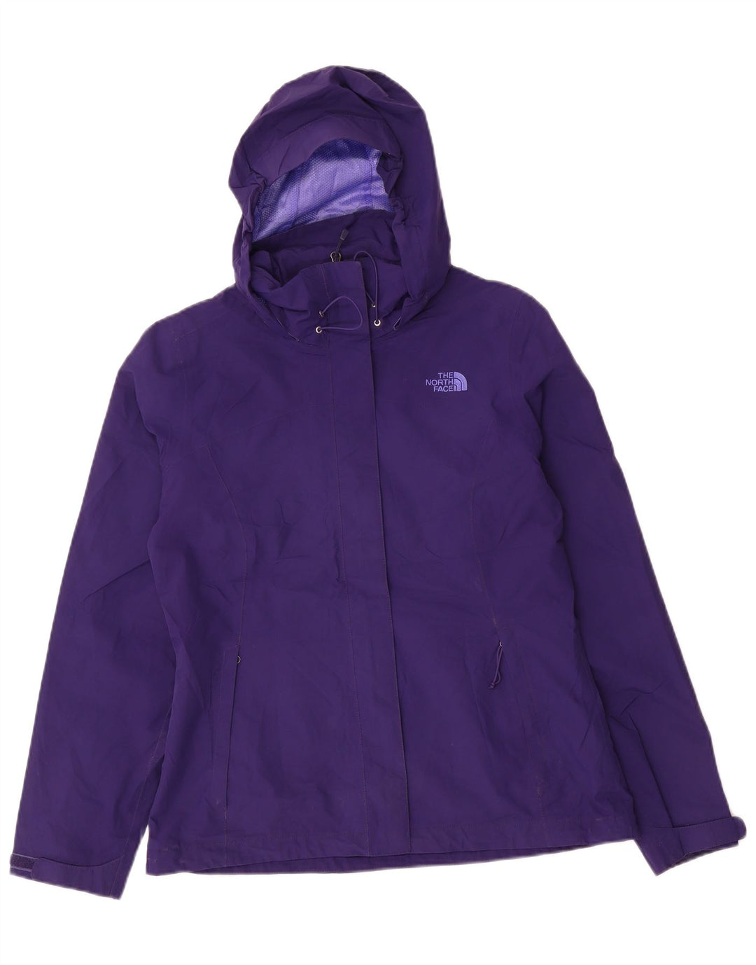 Jaqueta de chuva feminina com capuz Hyvent THE NORTH FACE Reino Unido 14 nylon roxo médio