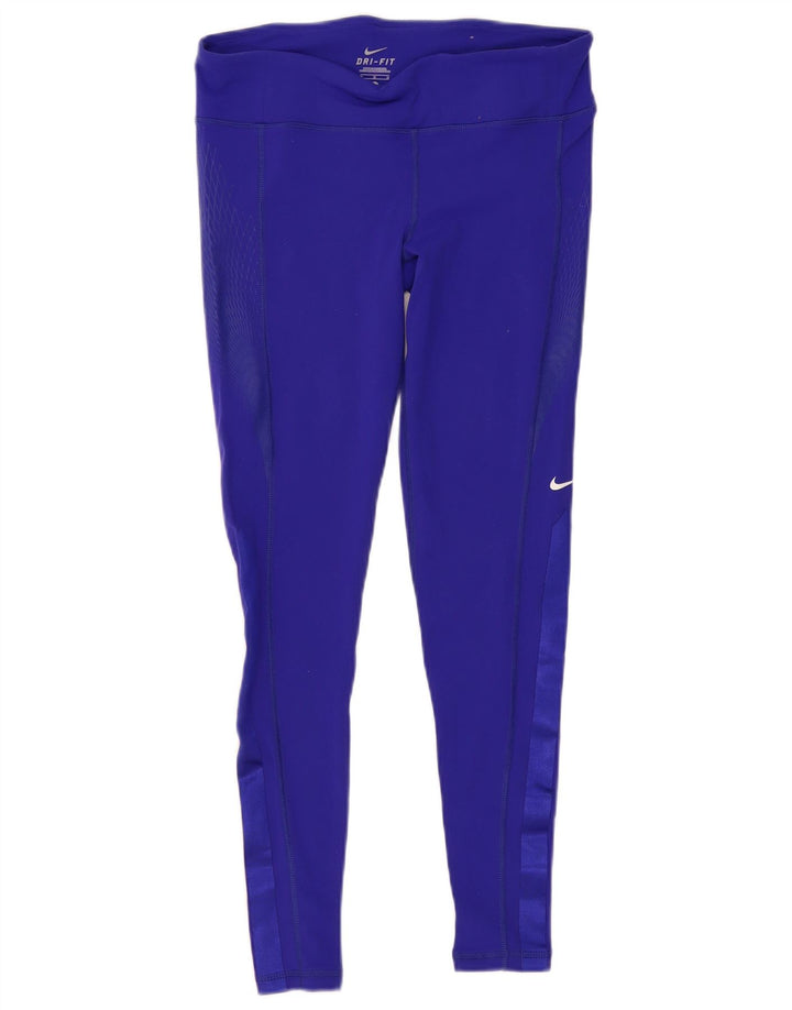 Leggings Nike Dri Fit Feminina UK 14 Médio Roxo Nylon