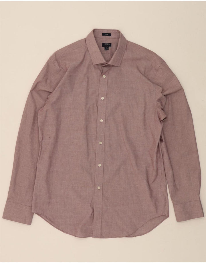 J. CREW Mens Slim Shirt Large Pink Cotton Vintage J. Crew and Second-Hand J. Crew from Messina Hembry 