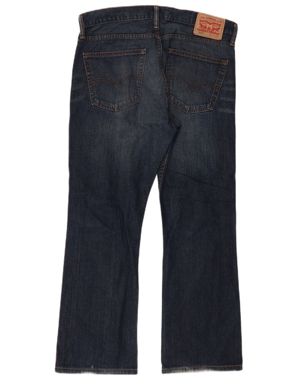 Levi's Masculino 527 Bootcut Jeans W34 L30 Azul Marinho Algodão