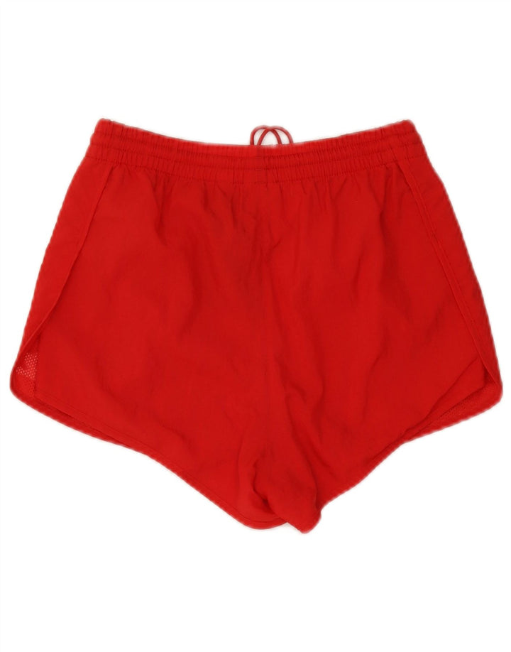 Shorts esportivos femininos Adidas UK 6 XS poliéster vermelho