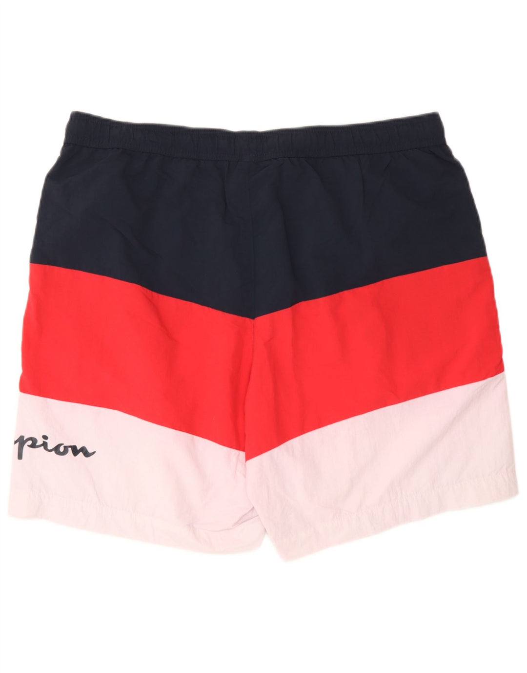 Shorts de natação masculino Champion 2XL poliéster colorblock azul marinho