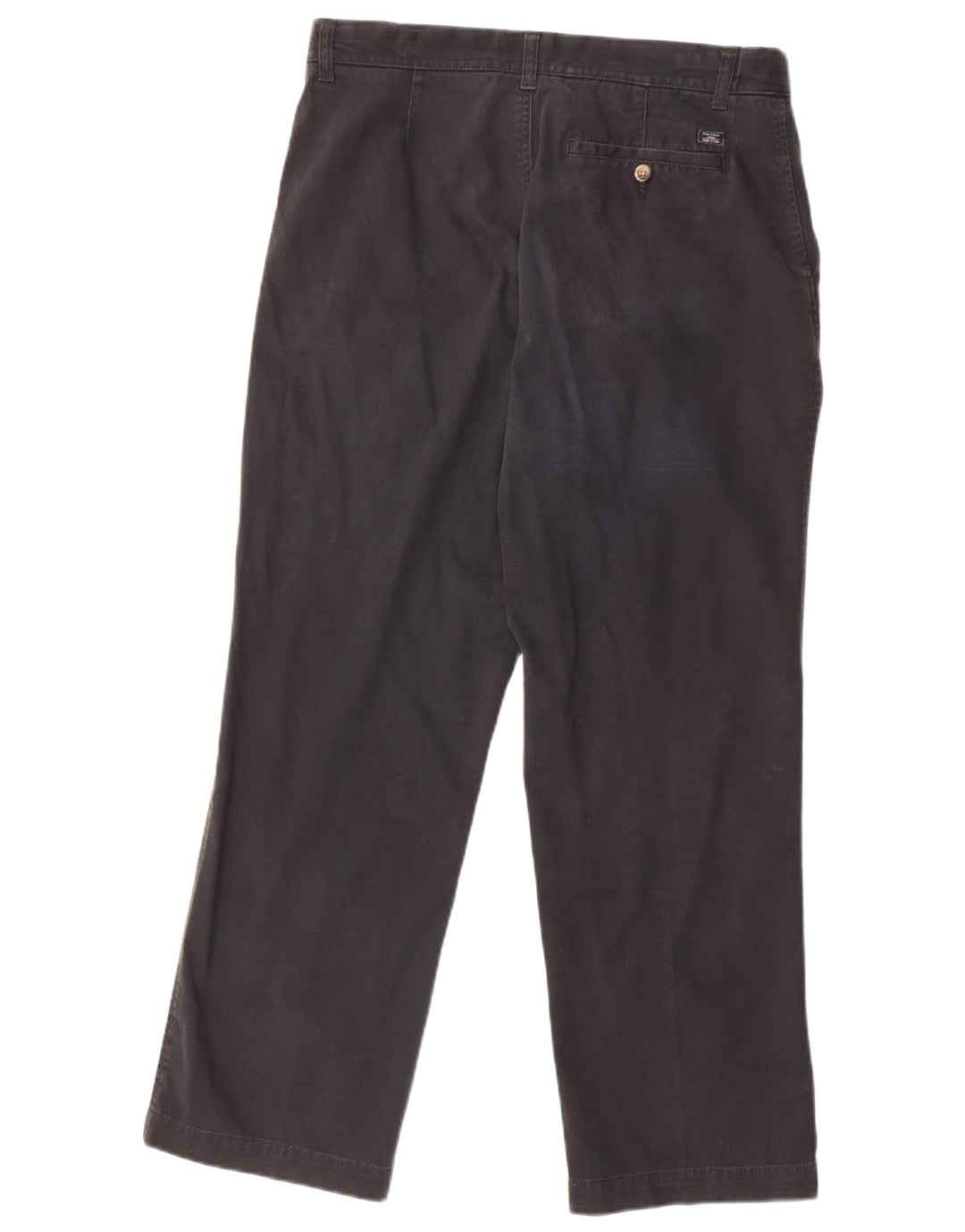 Calça chino masculina Marks & Spencer regular W34 L29 algodão azul marinho