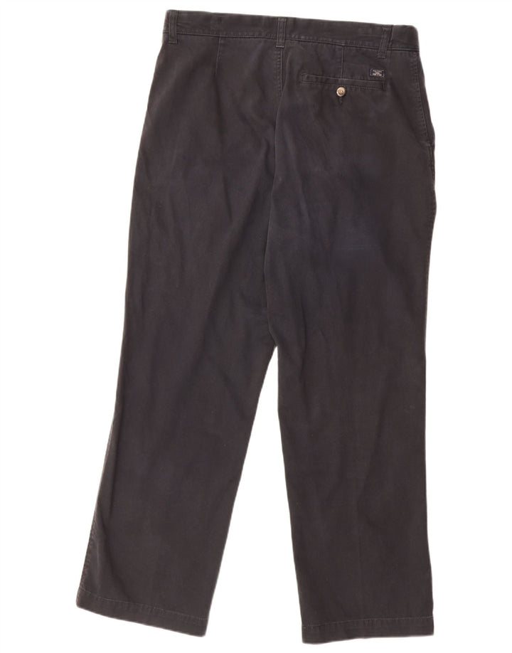 Calça chino masculina Marks & Spencer regular W34 L29 algodão azul marinho