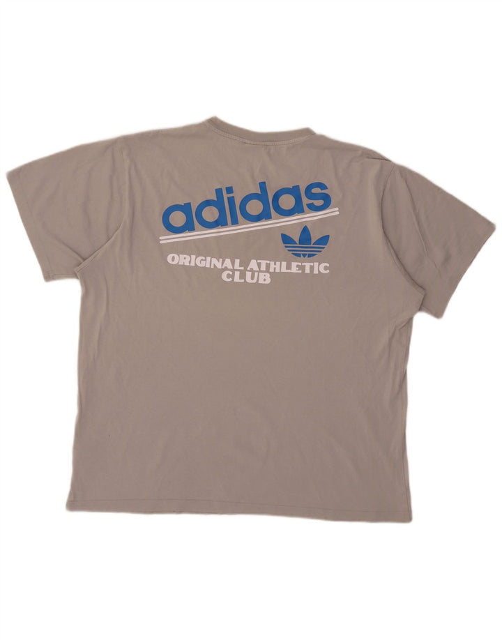Camiseta masculina Adidas Top XL cinza algodão
