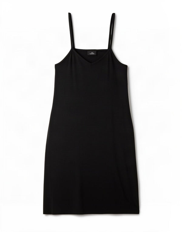 Topshop Womens Slip Dress UK 8 Small Black Polyester