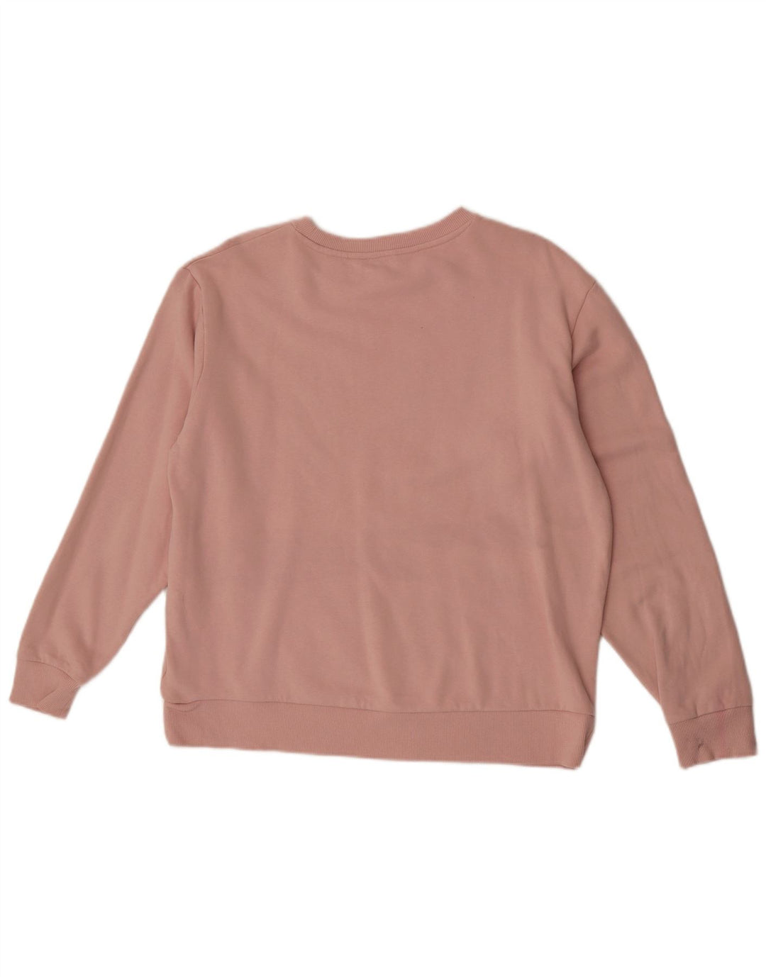 Suéter feminino Marks & Spencer de grandes dimensões Reino Unido 14 algodão rosa médio