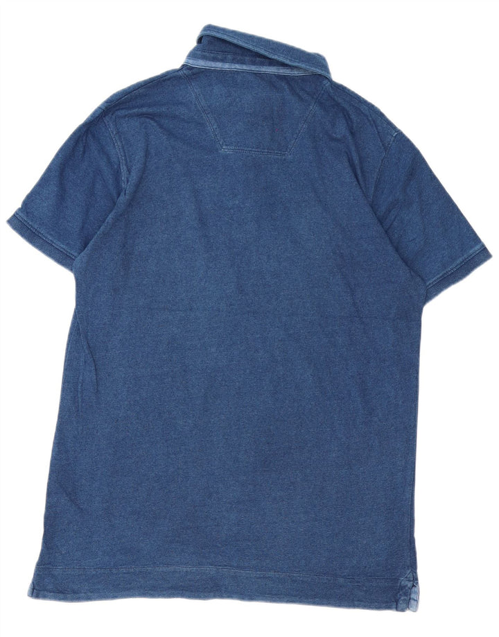 Camisa polo masculina Timberland grande algodão azul marinho