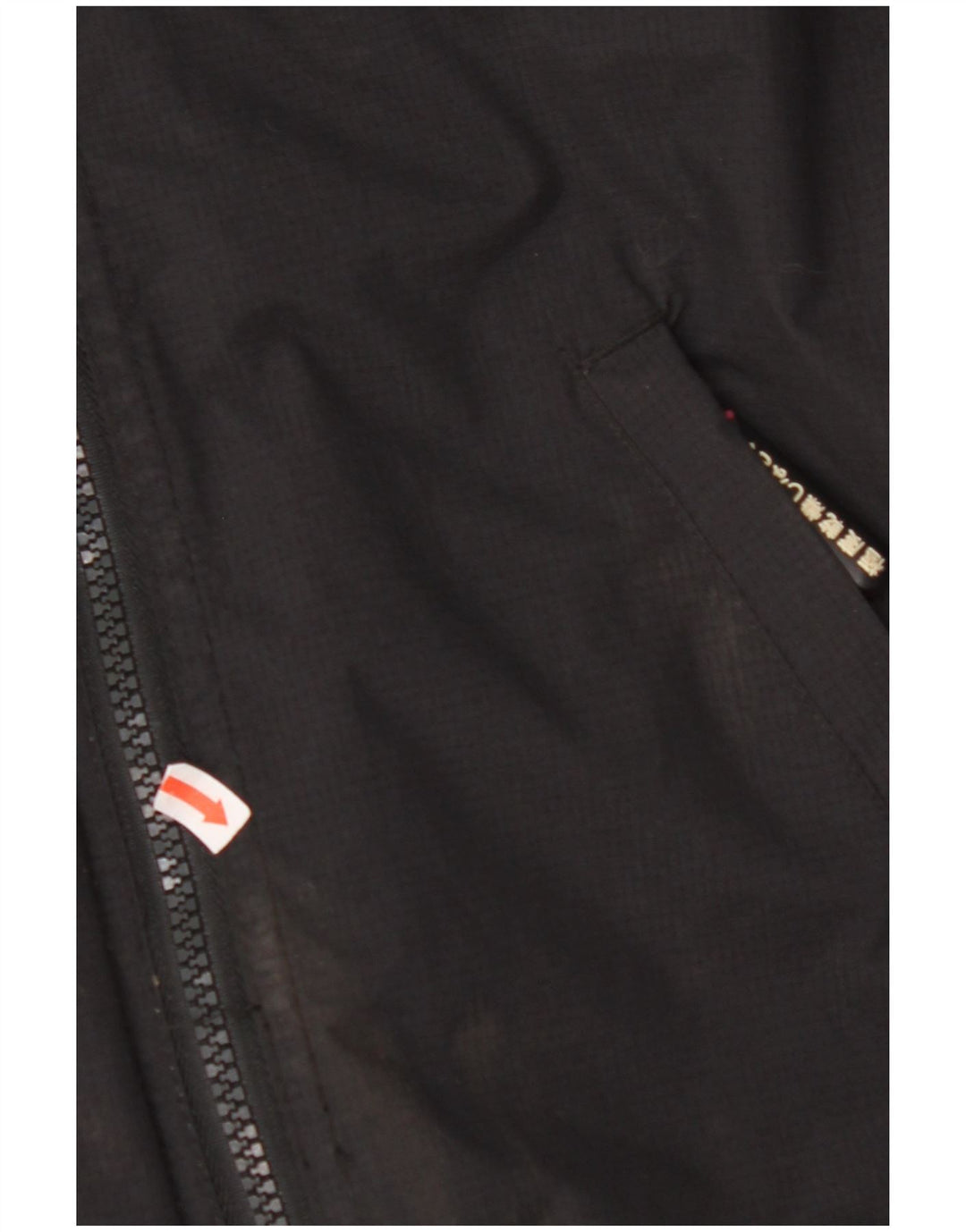 SUPERDRY Womens Windcheater Hooded Rain Jacket UK 10 Small Black Nylon