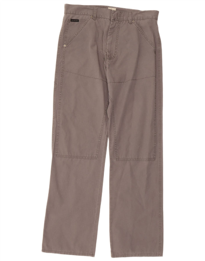 Calça cargo reta masculina CALVIN KLEIN W30 L34 algodão cinza