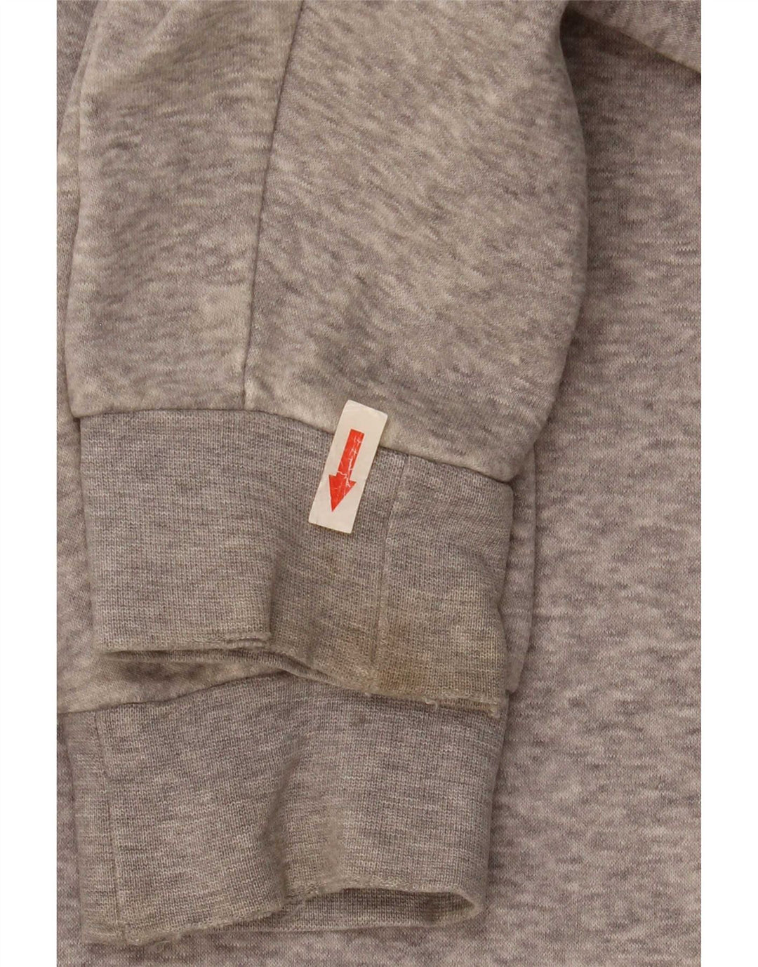 Adidas masculino zip moletom com capuz cinza médio manchado