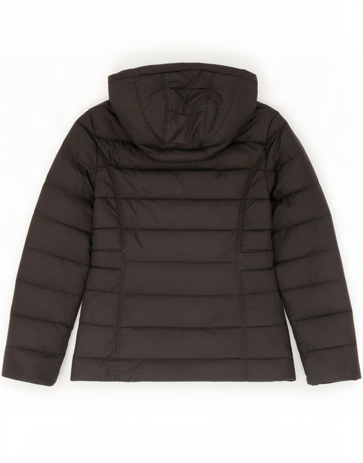 Jaqueta acolchoada com capuz feminina The North Face UK 14 poliéster preto médio