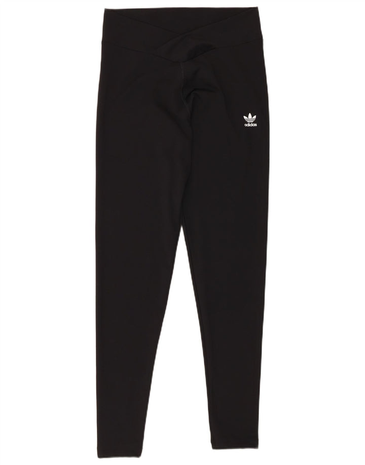 Leggings ADIDAS Femininas UK 10 Pequenas Poliéster Preto