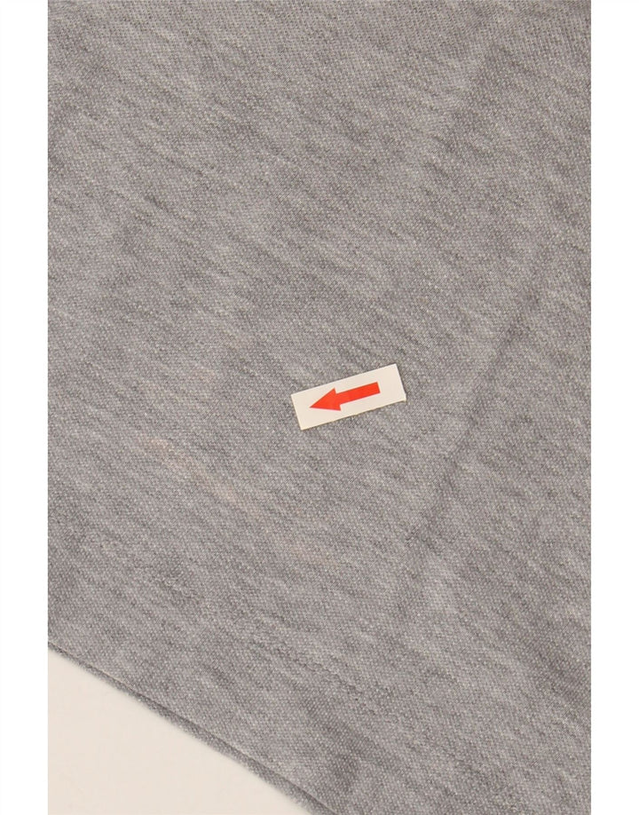 Camisa polo feminina BENETTON UK 14 cinza médio