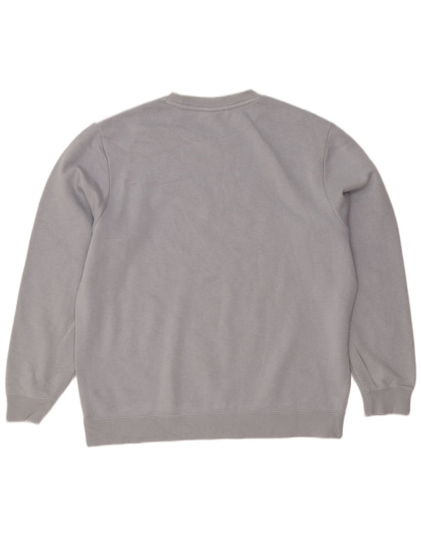 Nike Mens Graphic Sweatshirt Jumper Large Grey Colourblock Polyester