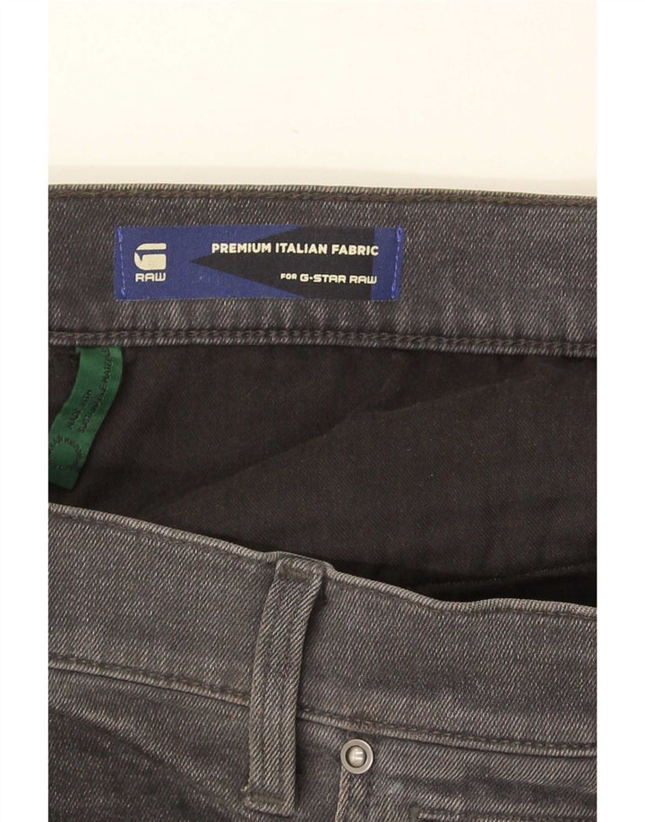 Calça jeans slim masculina G-Star W34 L34 algodão cinza