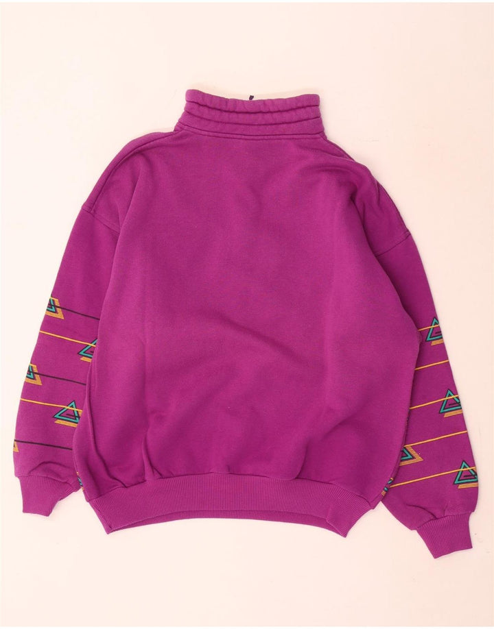 Rodeo feminino gráfico completo agasalho EU 40 médio rosa geométrico retrô