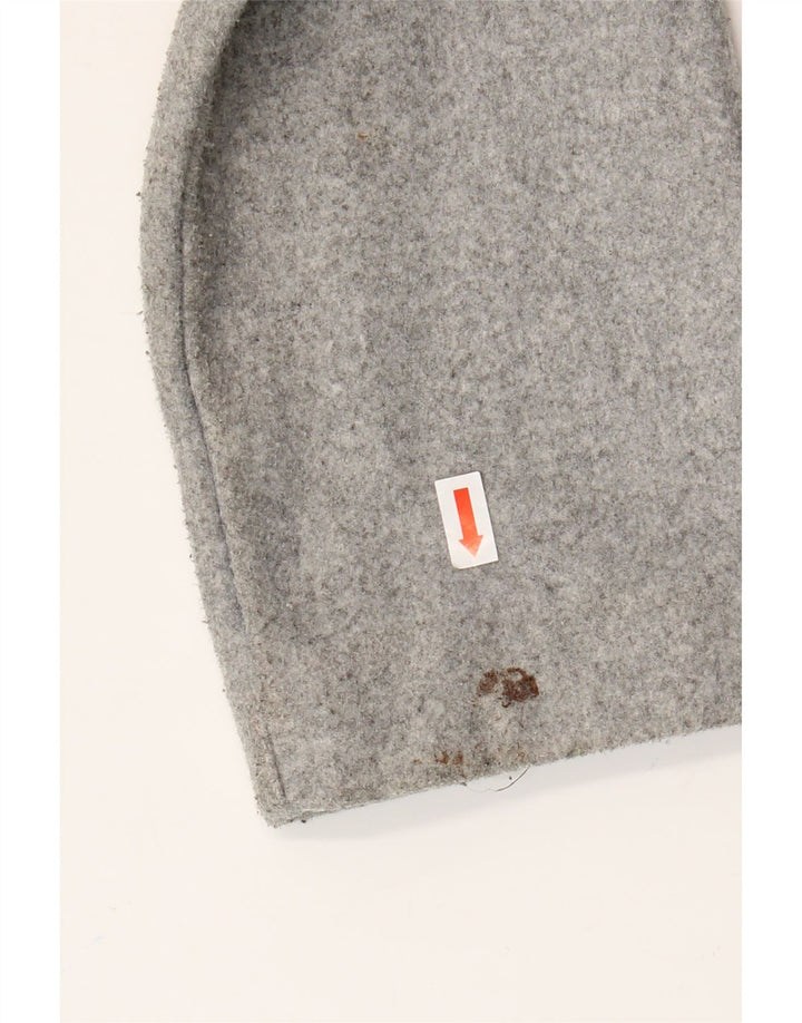 Sobretudo aberto feminino Zara UK 16 grande poliéster cinza