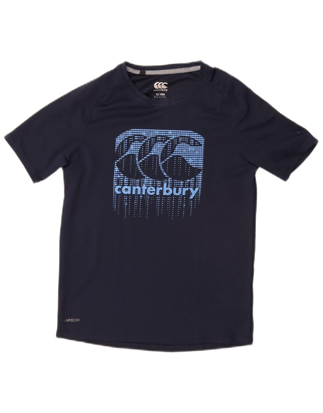 Camiseta gráfica CANTERBURY para meninos 11-12 anos azul marinho poliéster