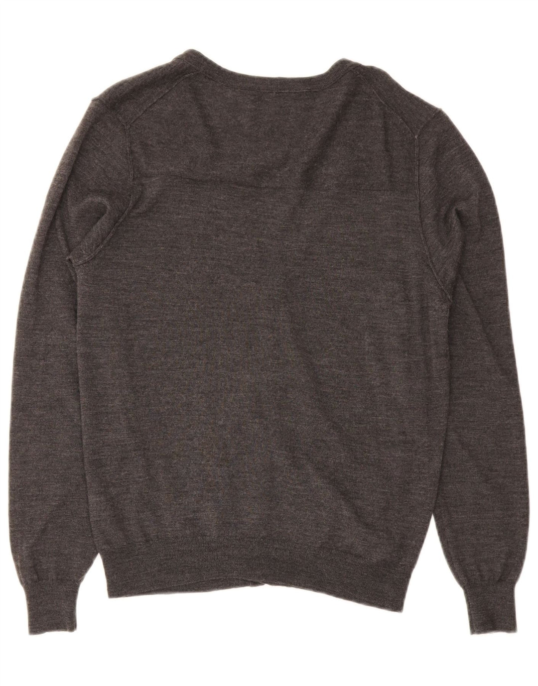 Suéter cardigã feminino Z ZEGNA US 6 lã cinza médio