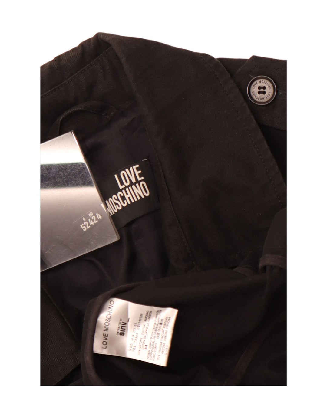 Casaco Moschino Masculino Pea UK 42 XL Algodão Preto