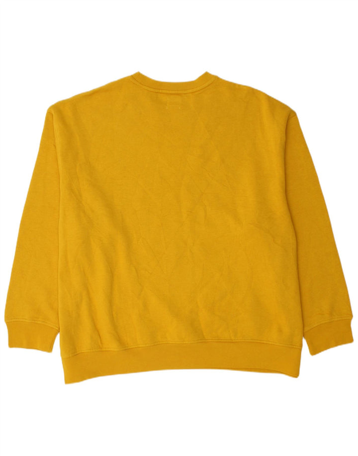 LEVI'S Masculino Relaxed Loose Fit Moletom Jumper 2XL Algodão Amarelo