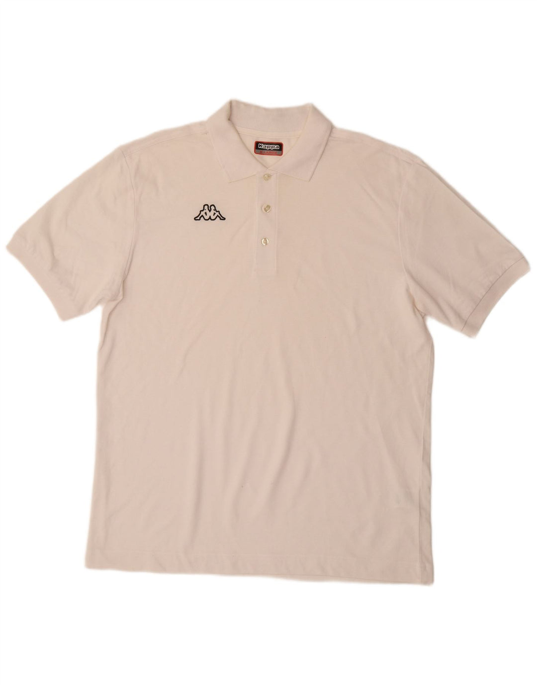 KAPPA Mens Polo Shirt XL White Cotton