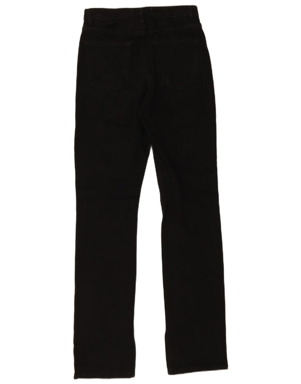 Zara Jeans feminino de cintura alta EU 36 XS W26 L34 algodão preto