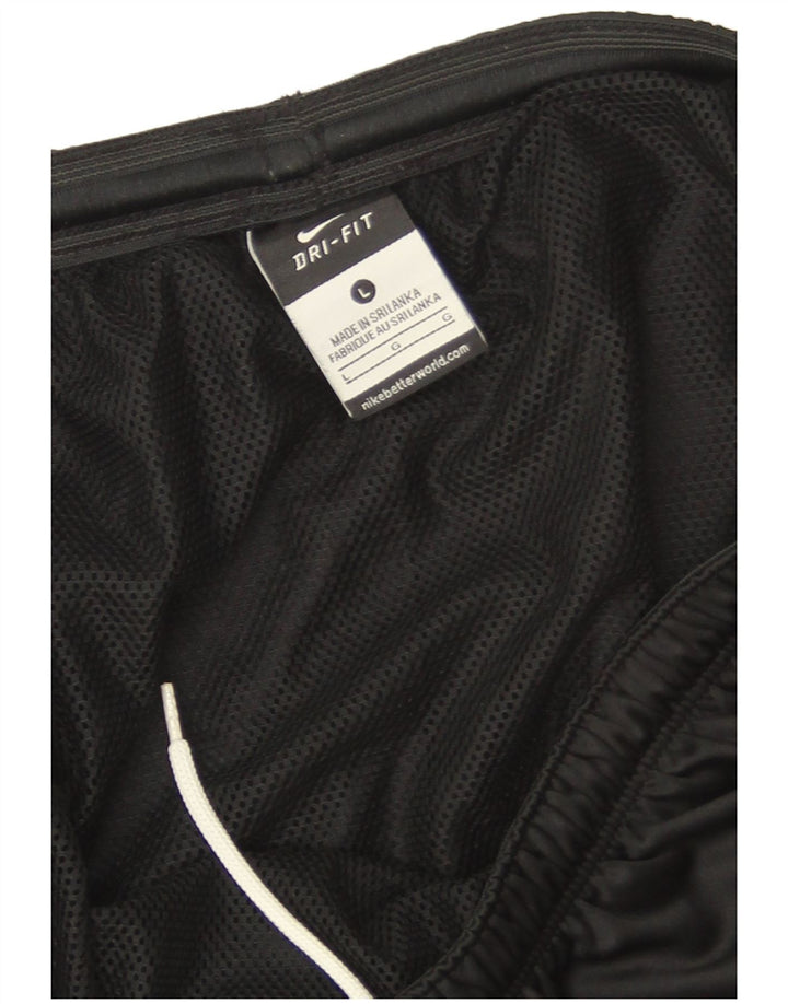 Shorts esportivos masculinos Nike Dri Fit grande poliéster colorblock preto