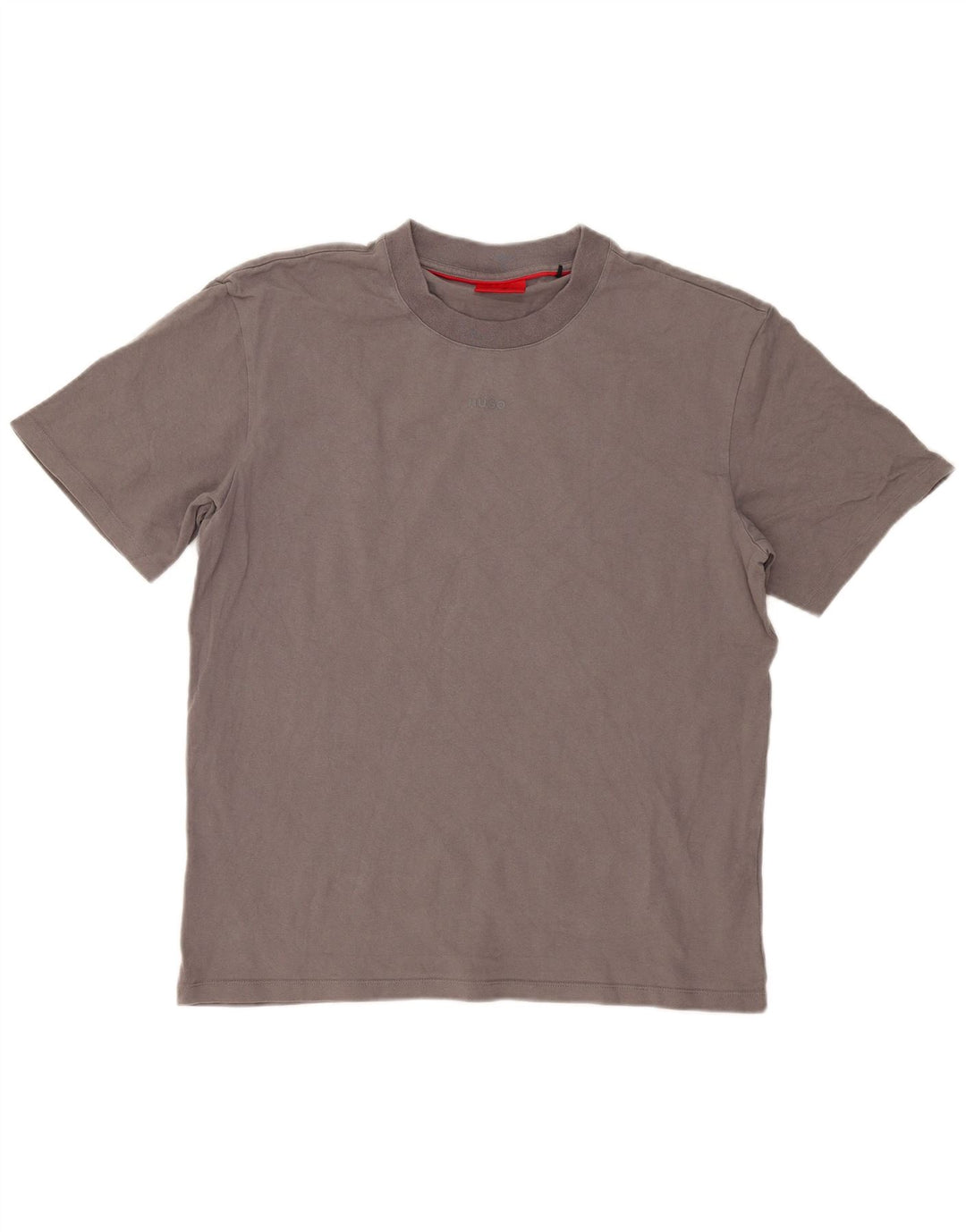 Camiseta masculina Hugo Boss grande algodão cinza