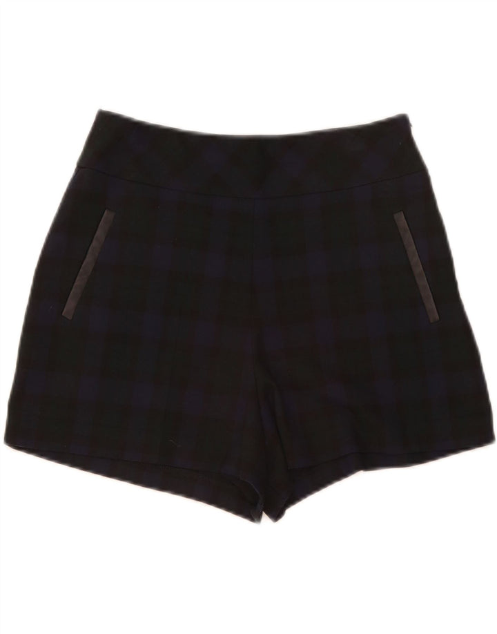 Shorts casuais femininos Oasis UK 10 pequenos W29 xadrez multicolorido