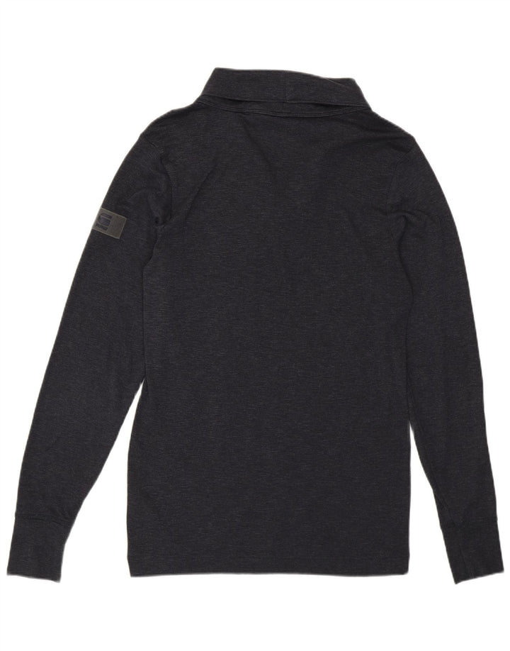 G-Star Mens Top Manga Longa Algodão Cinza Médio