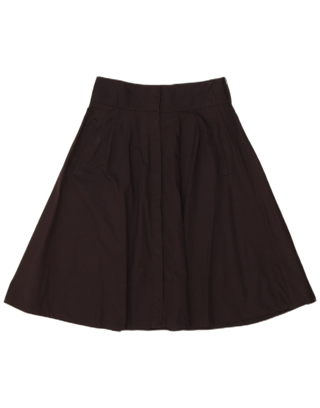 Saia feminina ZARA A-Line médio W30 algodão preto