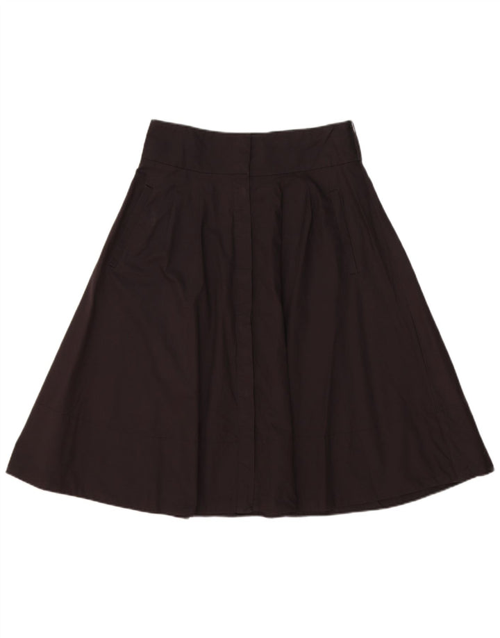 Saia feminina ZARA A-Line médio W30 algodão preto