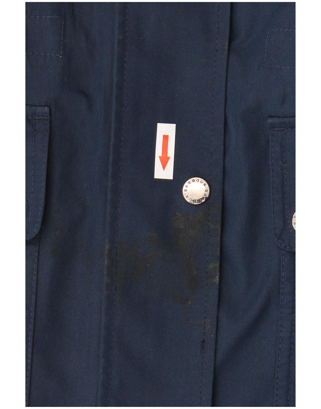 Jaqueta utilitária feminina com capuz Barbour Reino Unido 14 grande azul marinho