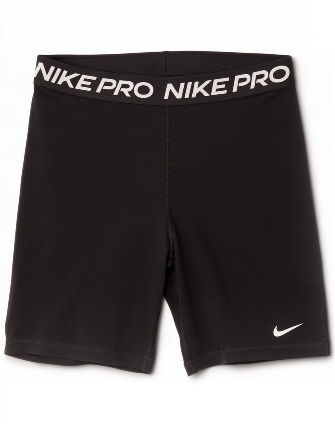 Nike Womens Dri Fit Graphic Sport Shorts UK 12 Médio Preto Poliéster