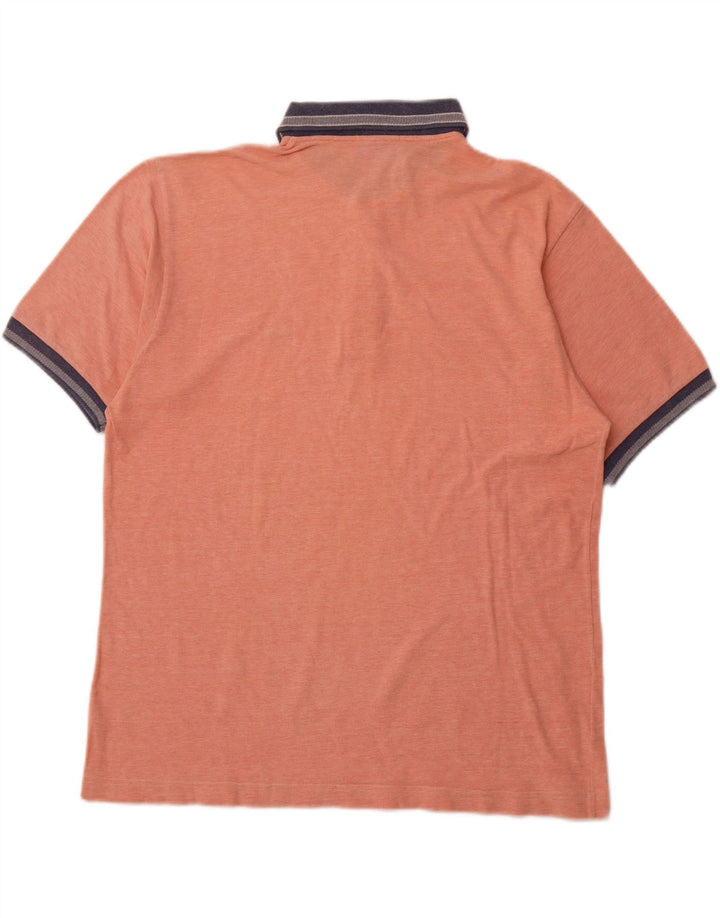SERGIO TACCHINI Camisa polo masculina grande algodão rosa
