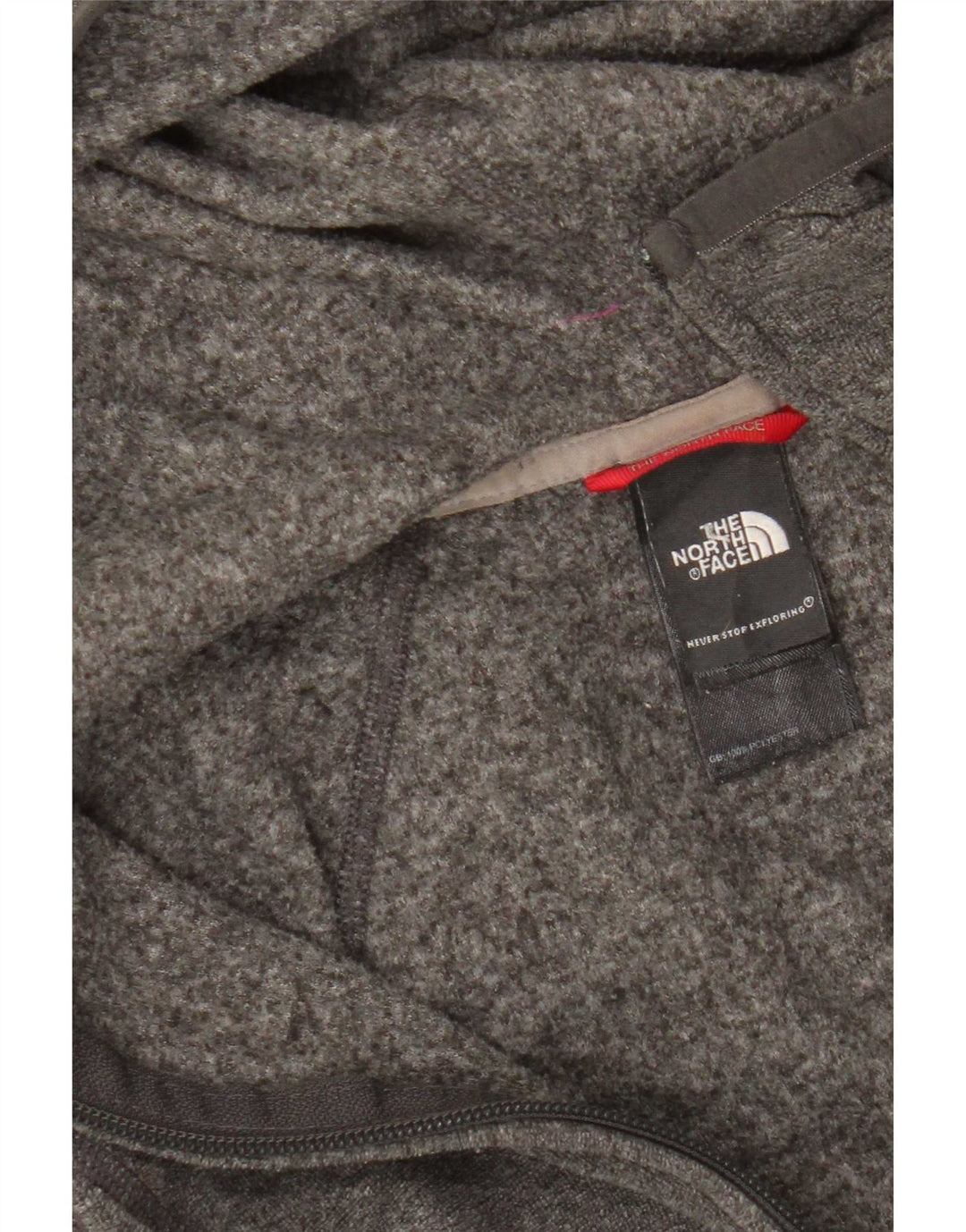 Casaco de treino com capuz feminino The North Face Reino Unido 10 pequeno cinza