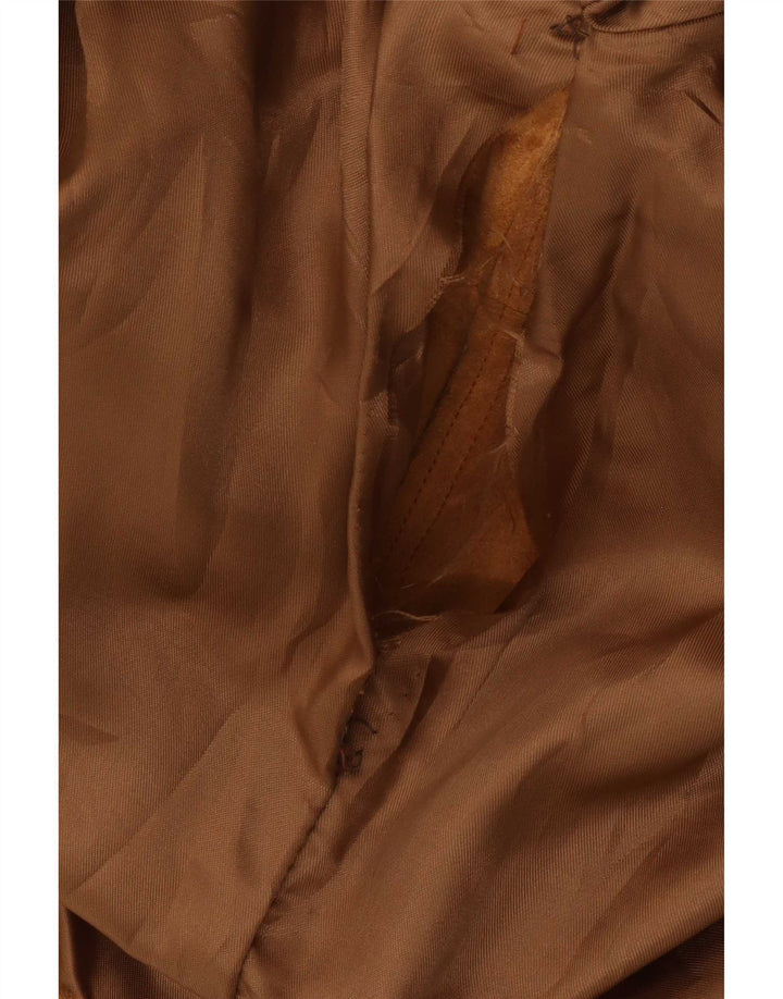 Jaqueta feminina vintage de camurça IT 48 XL couro bege