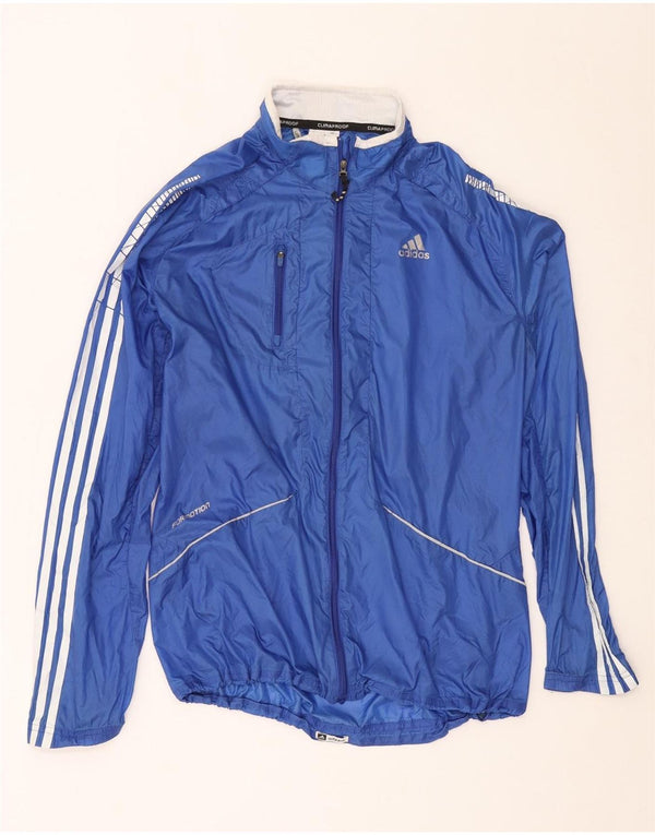 Adidas Mens Clima Proof Rain Jacket UK 38 Médio Azul Poliamida