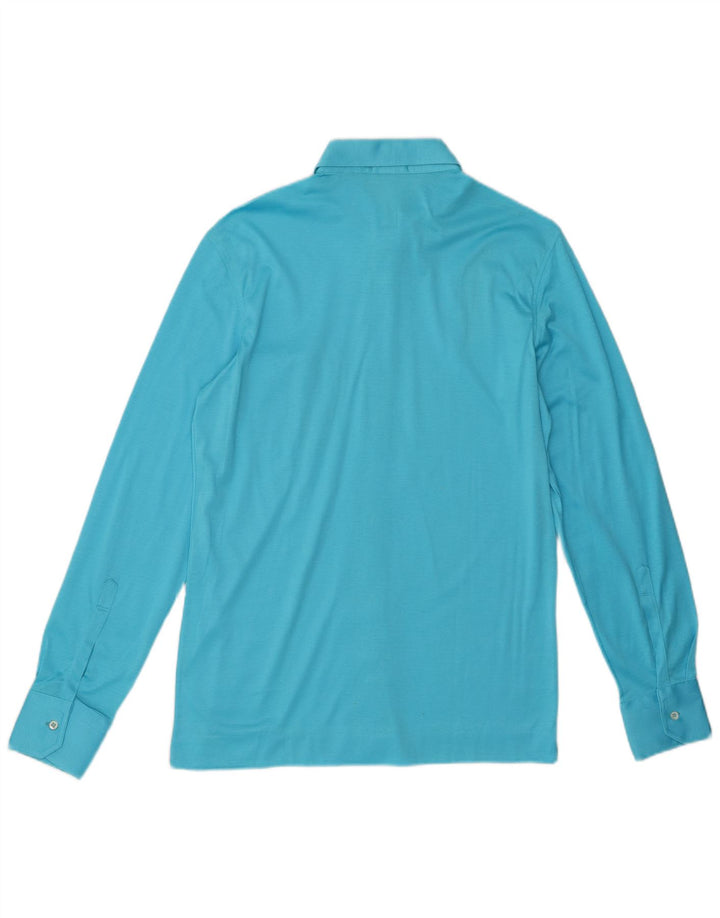 Camisa masculina vintage pequena azul
