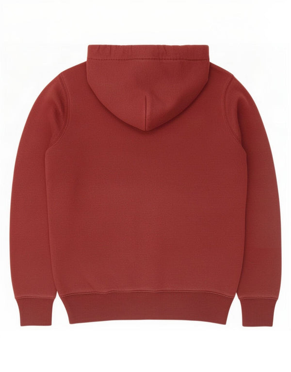 Suéter feminino Jack Wills com capuz grande e gráfico Reino Unido 6 XS algodão borgonha