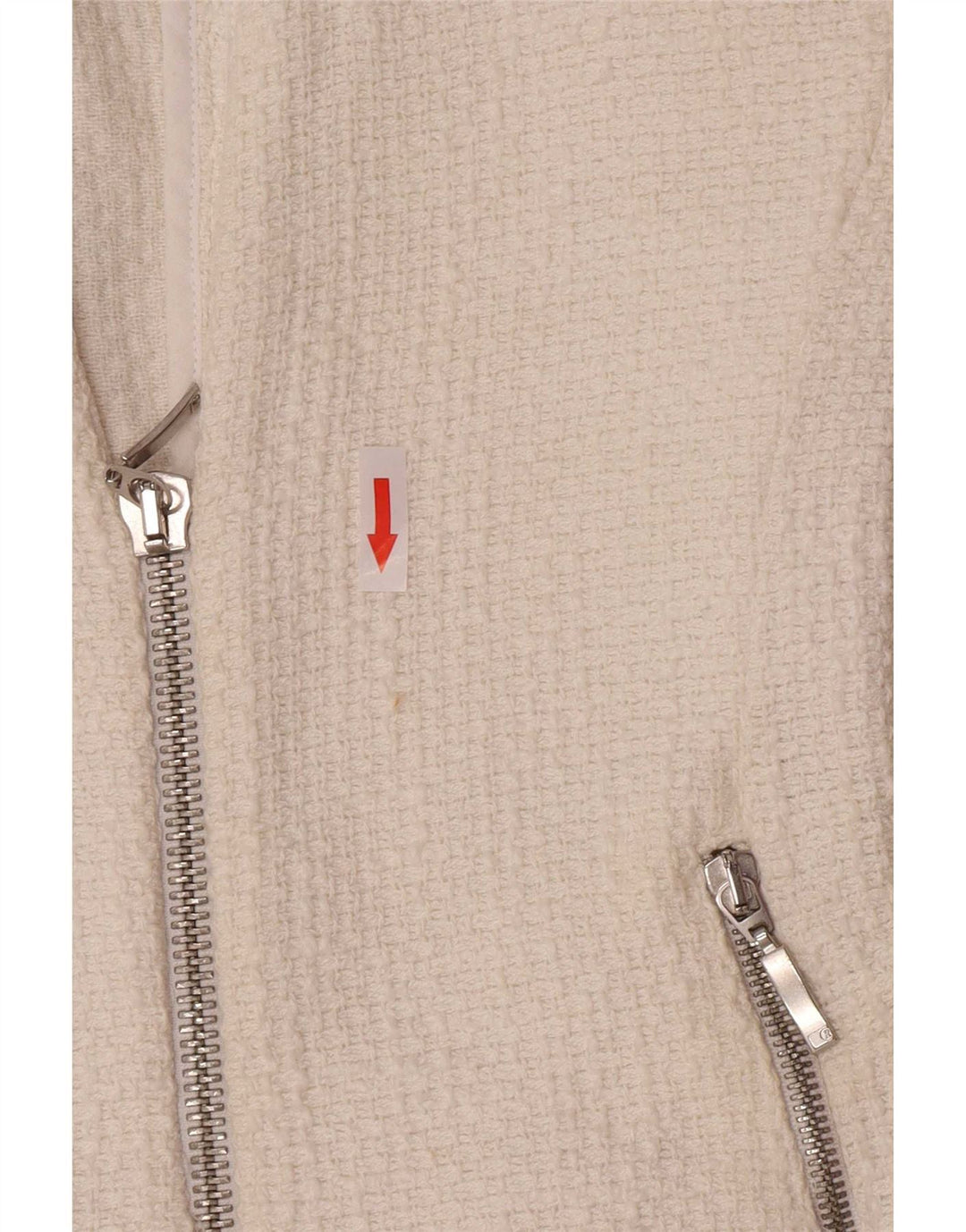 Zara Womens Crop Blazer Jacket UK 8 pequeno algodão branco